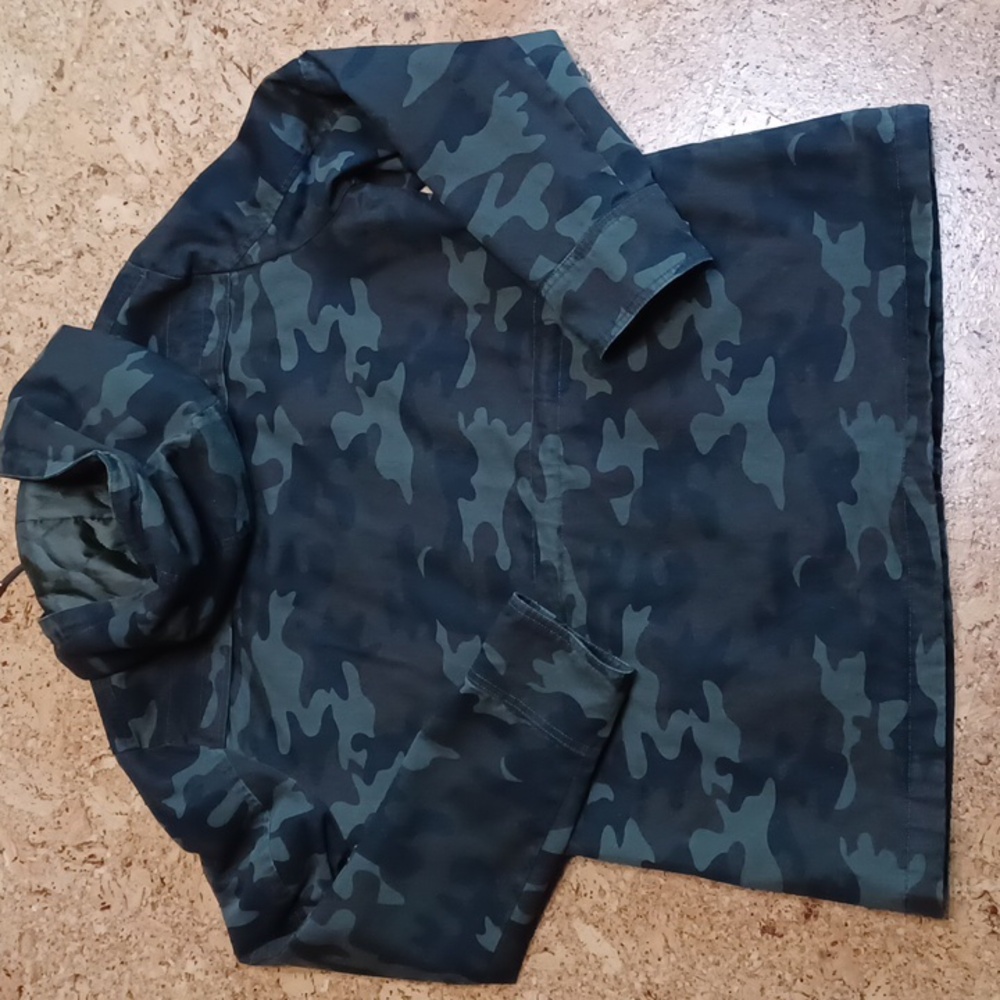 Lucky Brand Women's Camo Full Zip Plus Snap Quilt Lined  Hoodie Jacket Size L - Picture 10 of 10